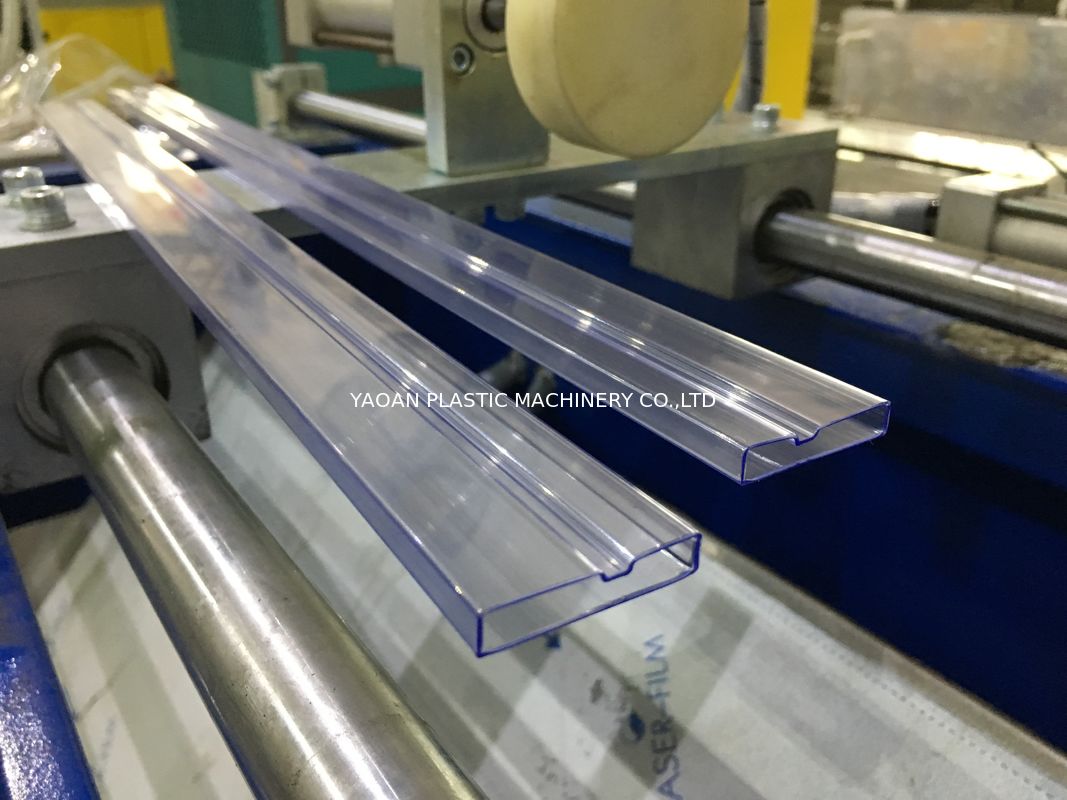 PVC IC Packing Tube / Plastic Profile Extrusion Machine , IC Tubing Extrusion Line